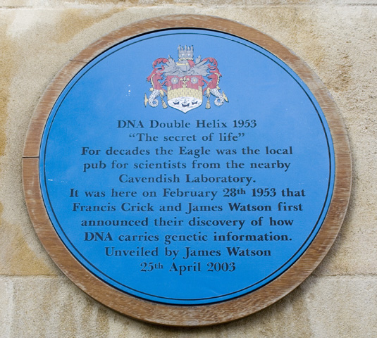 Cambridge DNA Crick and Watson