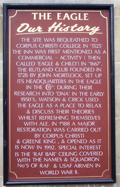 Cambridge The Eagle Crick and Watson DNA