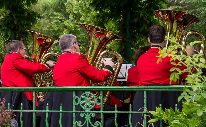 Sherborne Town Band Music in the park Dorset Dorsetcamera