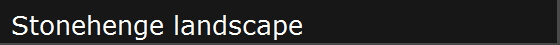 Stonehenge landscape